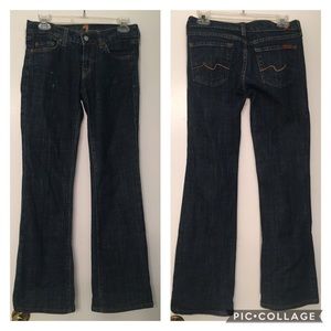 7 For All Mankind Dark Wash Bootcut Jeans